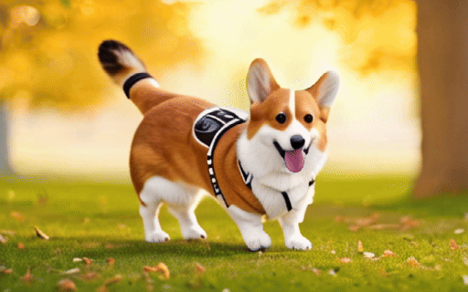 Cinemo/visuals/video_editing/edit/editing_a_corgi_walking_in_the_park_at_sunrise_oil_painting_style.gif