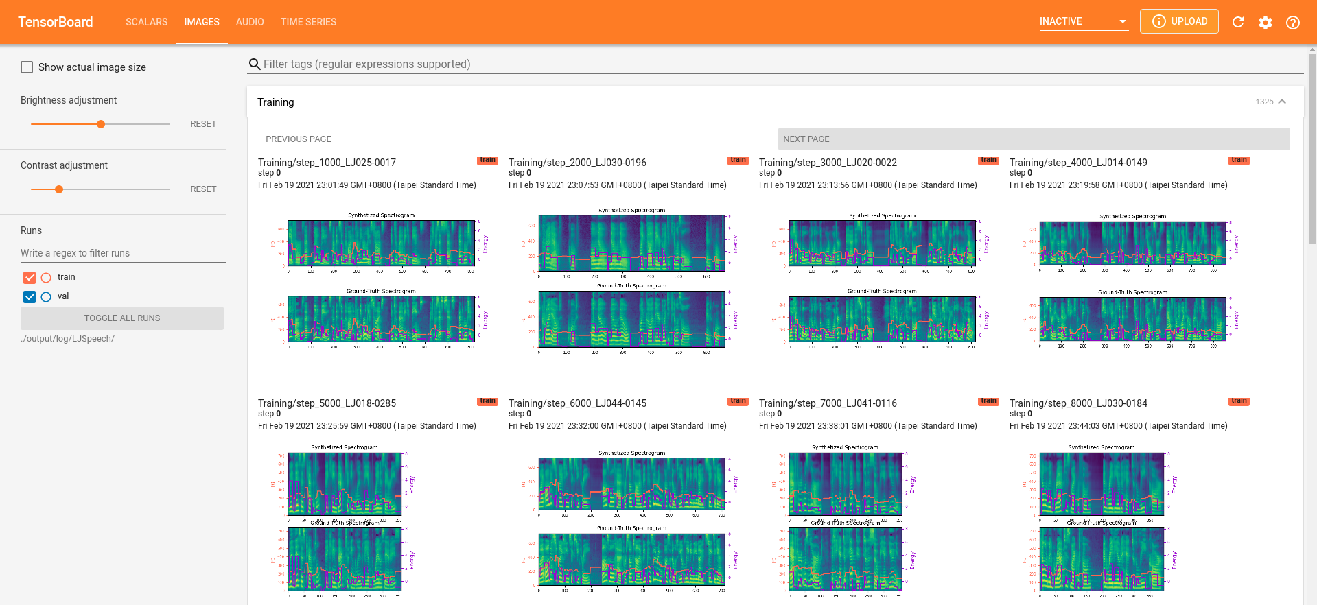 PyTorch/Speech/FastSpeech2/img/tensorboard_spec.png
