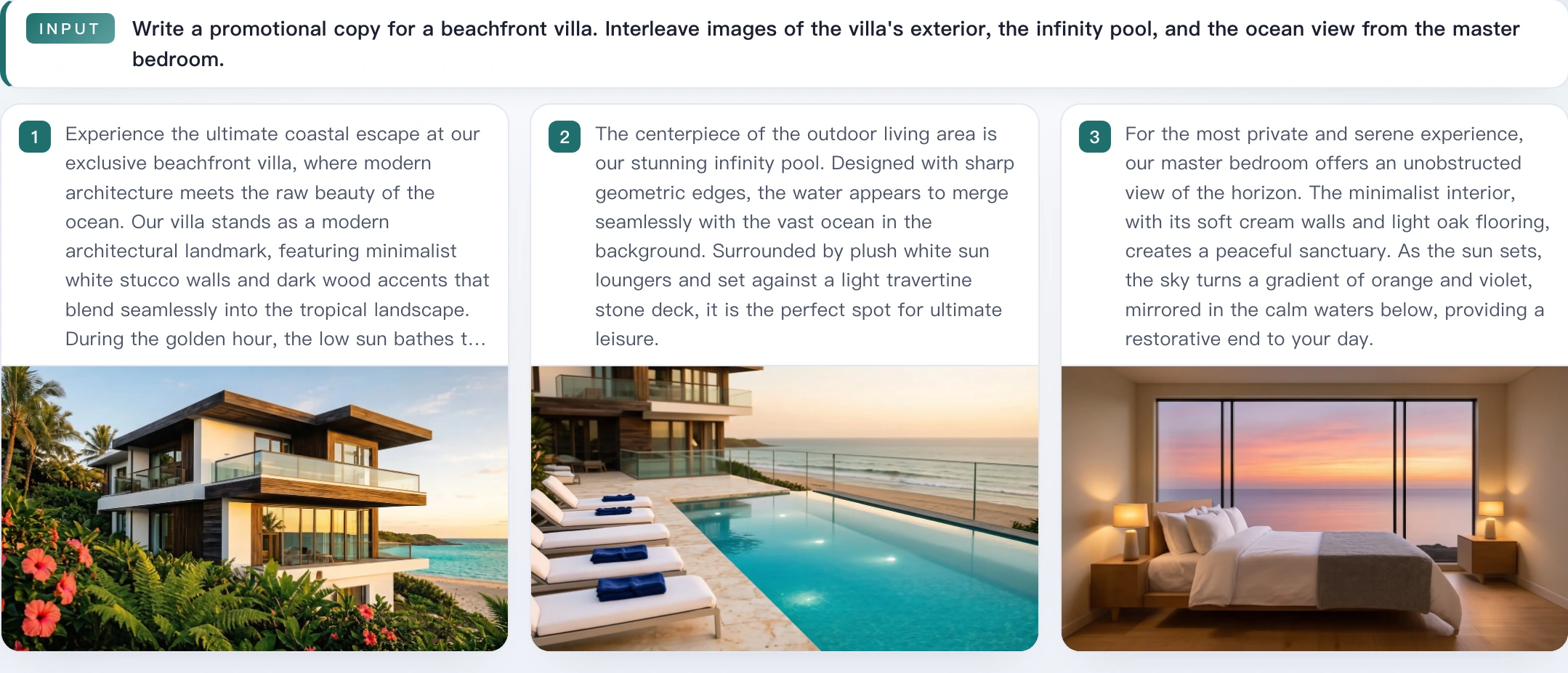 SenseNova-U1/docs/assets/showcases/interleave/case_0003_beachfront_villa.webp